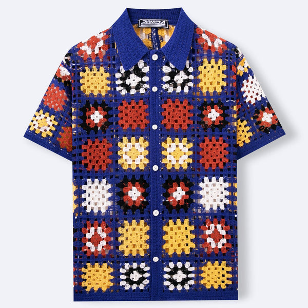 Hand Crocheting Knitwear Hollow Shirt