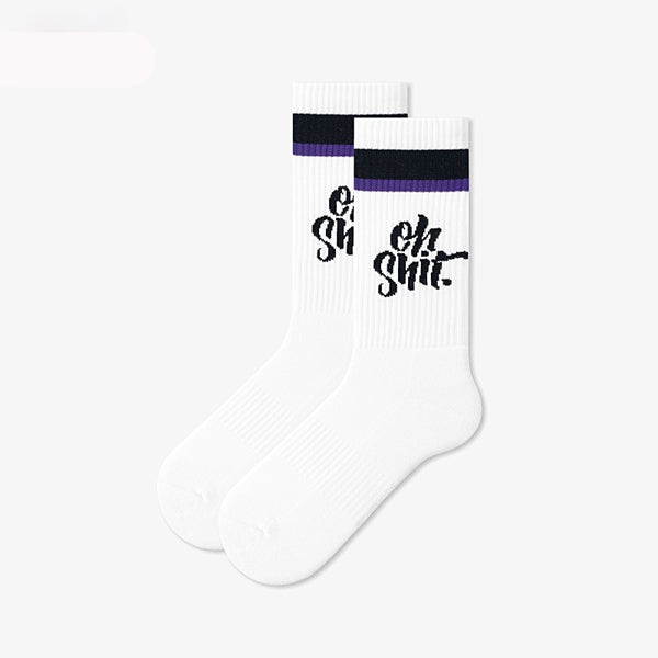 Korean Version Letter Thickened Basketball Socks